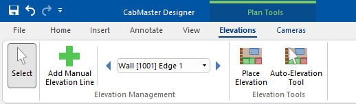 Tools for use in Plan View  -  Click to see difference to View > Elevations